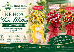 Kệ Hoa Chúc Mừng Khai Trương Gò Vấp – Mẫu Hoa Sang Trọng, Ý Nghĩa