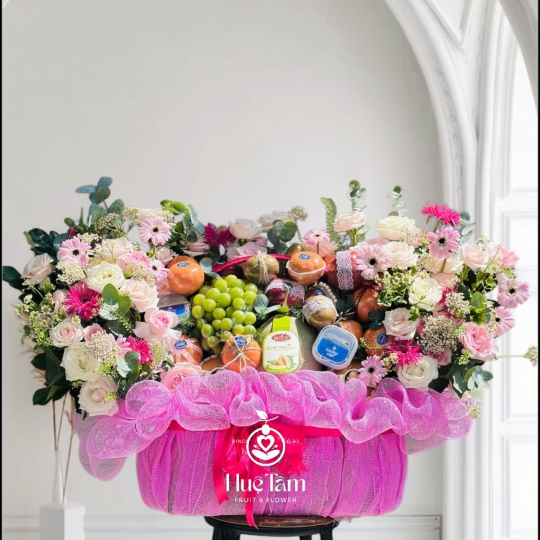 GIỎ HIỆN ĐẠI TRANG TRÍ HOA 2 BÊN LUXURY VIP 