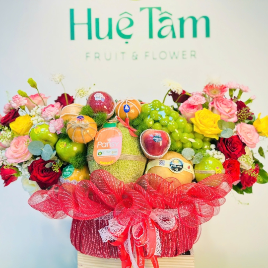 GIỎ TRÁI CÂY HIỆN ĐẠI HẠNH PHÚC VIÊN MÃN 