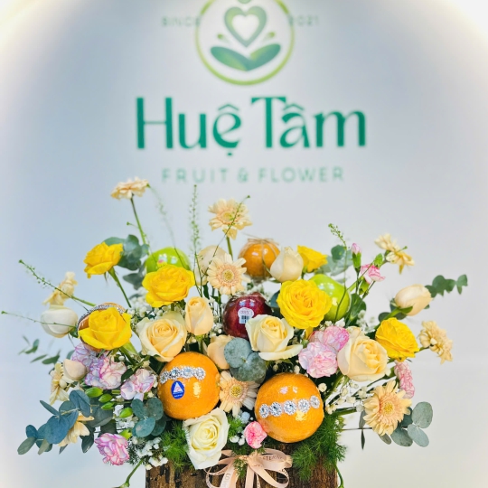 GIỎ TRÁI CÂY HỘP GỖ HIỆN ĐẠI KHAI TRƯƠNG 