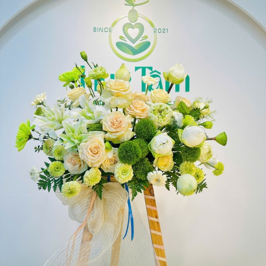 KỆ HOA CHÚC MỪNG MINI AN NHIÊN  