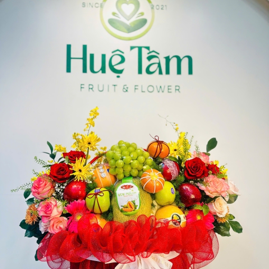 GIỎ TRÁI CÂY HIỆN ĐẠI  KHAI TRƯƠNG RỰC RỠ 