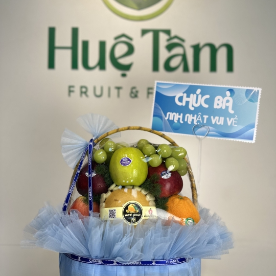 ✨ “Giỏ Quà Trái Cây Xanh Biếc An Lành” ✨ 