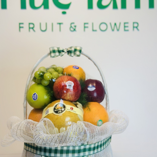 🌿 “Giỏ Quà Trái Cây Tươi An Khang” 🍎🍇🍊 