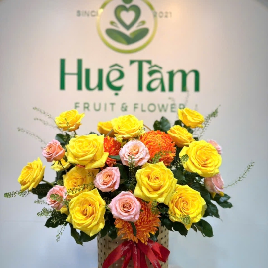 ✨ Giỏ Hoa Vàng Tỏa Nắng An Khang 🌻 
