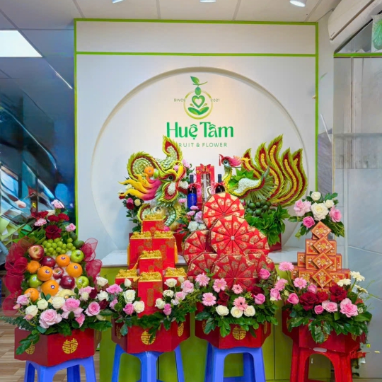 BỘ TRAP RỒNG PHỤNG SUM VẦY ĐỎ RỰC RỠ 