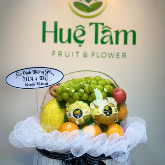 Giỏ Trái Cây Dâng Tiễn Trầm Hương 
