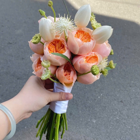 👰💐 Hoa Cô Dâu Hồng Cam – Nắng Ấm Hôn Nhân 💐👰 