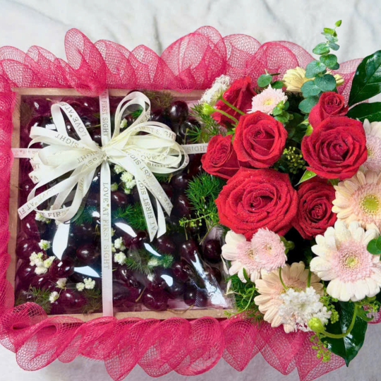 🎁🌹 Khay Hộp Quà Hồng Ngọc Ân Tình 