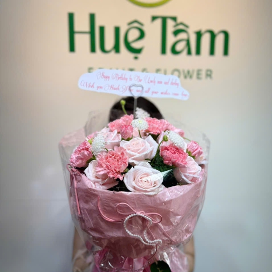 💖 Bó Hoa Hồng Phấn Duyên Thương 