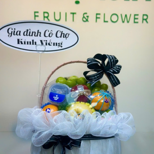 Giỏ Trái Cây Kính Viếng An Nhiên Tiễn Biệt 