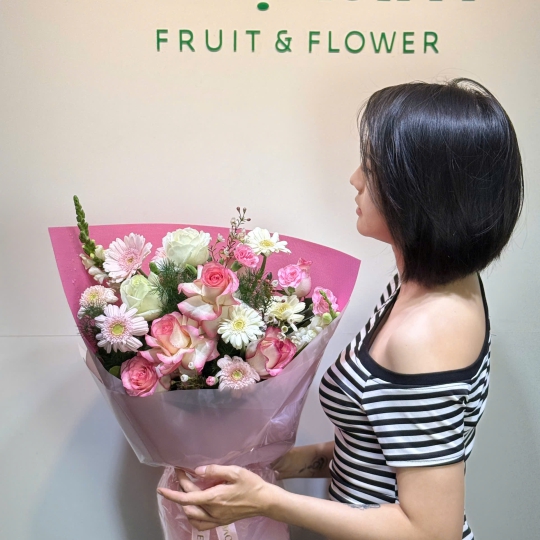 💞 Bó Hoa Hồng Phấn – Nhịp Tim Dịu Êm 