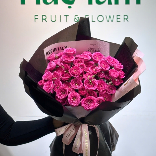 🌺 Bó Hoa Hồng Chùm Hồng – Lời Thề Son Sắt 