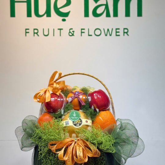 🍏 Giỏ Trái Cây Nhập Khẩu – Ngọc Lộc Bình An 