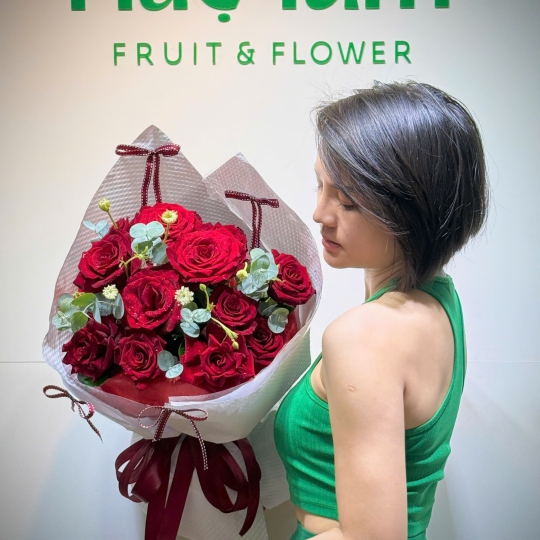 Bó Hoa Hồng Đỏ – Đắm Say Một Đời 