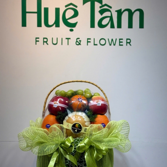 💚 Giỏ Trái Cây Nhập Khẩu – Lộc Ngọc An Khang 💚 