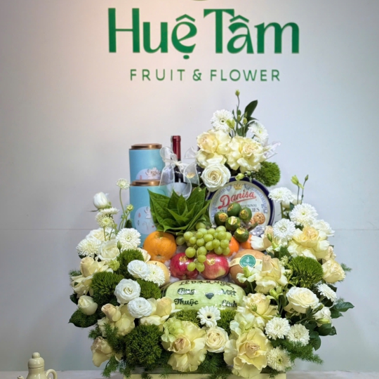 Giỏ dạm ngõ tone xanh – Thanh lịch, sang trọng và tràn đầy ý nghĩa  