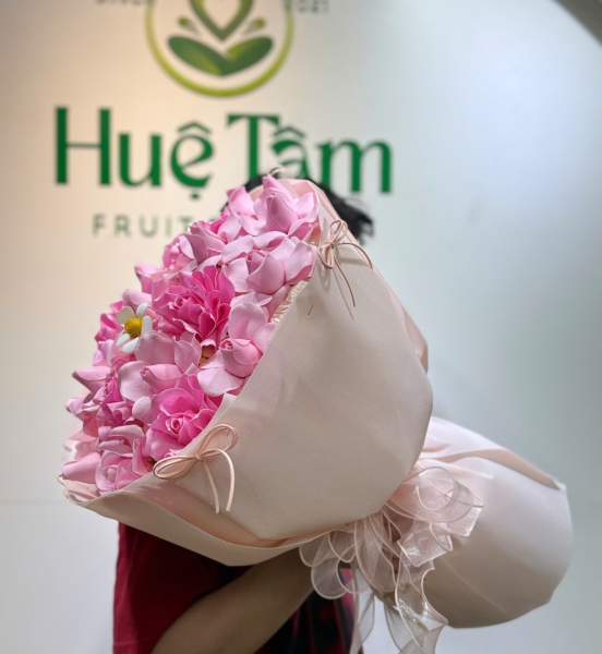 Bó Hoa Sáp Hồng Ngọc – luxury