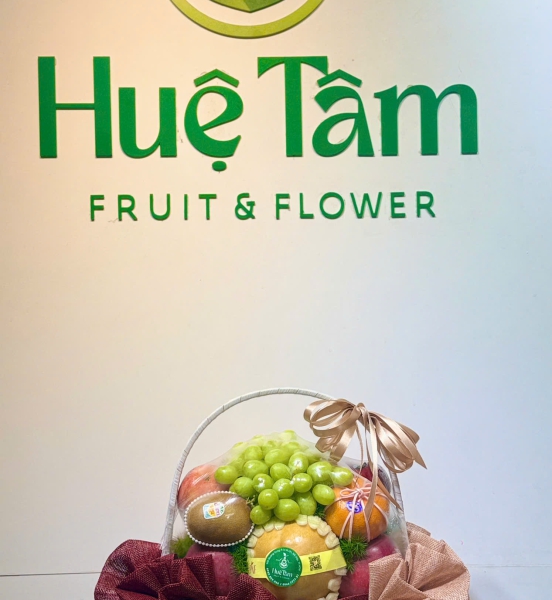 🍇❤️ Giỏ Trái Cây Tươi – Hồng Ngọc Thịnh Vượng