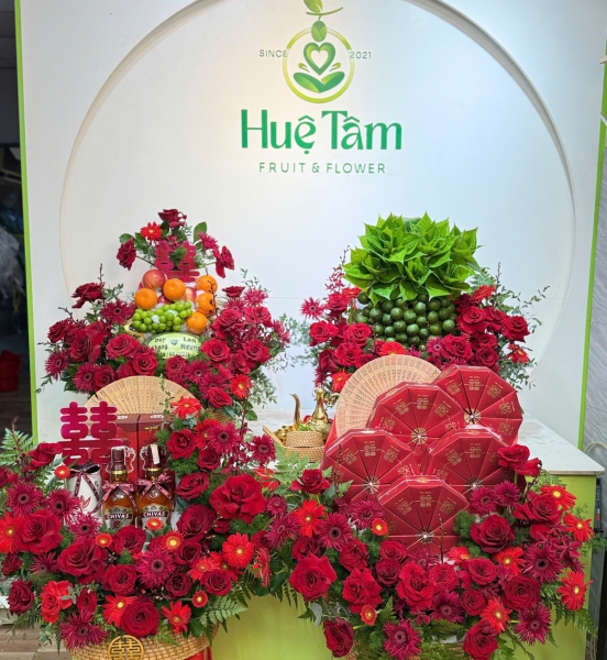 Mâm Quả Hỷ Phúc Đại Cát – Sắc Đỏ Phồn Vinh