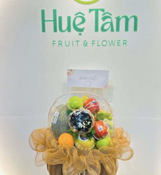 Giỏ Trái Cây full trái kèm cherry siêu sang