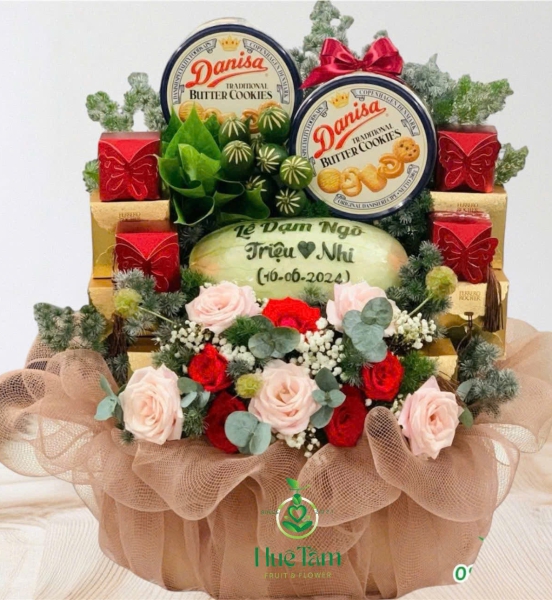 GIỎ DẠM NGÕ TONE XANH