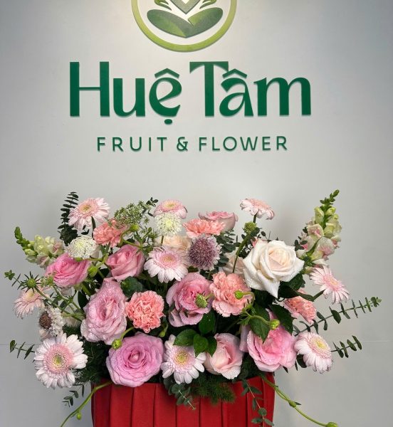 Giỏ Hoa Hạnh Phúc Ngập Tràn
