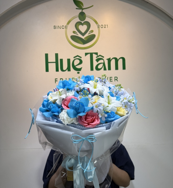 💙 Bó Hoa Sáp Lam Ngọc An Nhiên