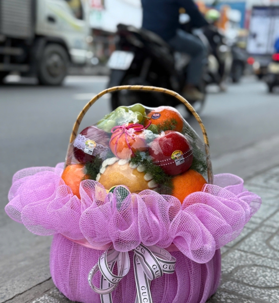 🍇 Giỏ Trái Cây Quà Tặng – Hồng Phúc Sum Vầy