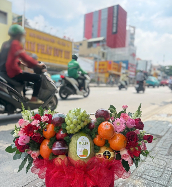 🍇 Giỏ Hoa Quả Premium – Phúc Lành Trao Tay
