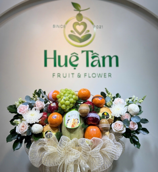 🍈 Giỏ Trái Cây Premium – Ngọc Lộc An Nhiên