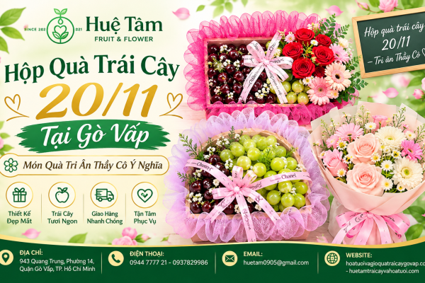 Hộp Quà Trái Cây 20/11 Tại Gò Vấp – Món Quà Tri Ân Thầy Cô Ý Nghĩa