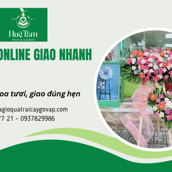 Đặt hoa online giao nhanh Gò Vấp cam kết hoa tươi, giao đúng hẹn